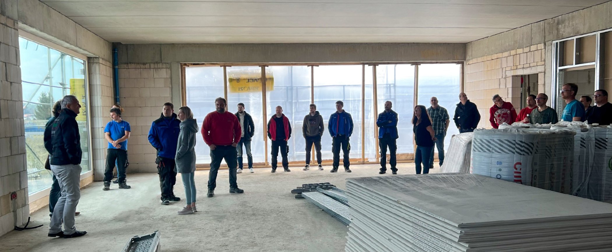 Baubesichtigung mit Geschäftsführer Bernd Birke