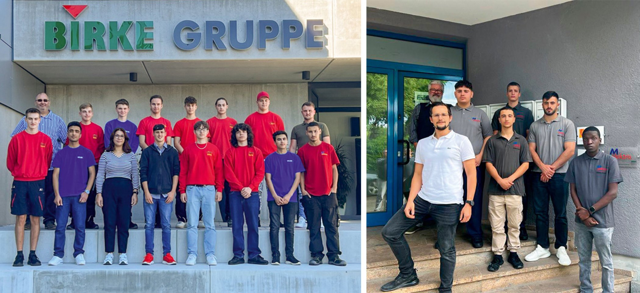Ausbildungsbeginn 2023 bei der Firmengruppe BIRKE